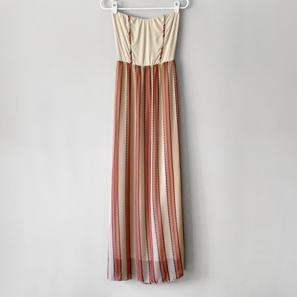 Modcloth Gilli Strapless Maxi Dress